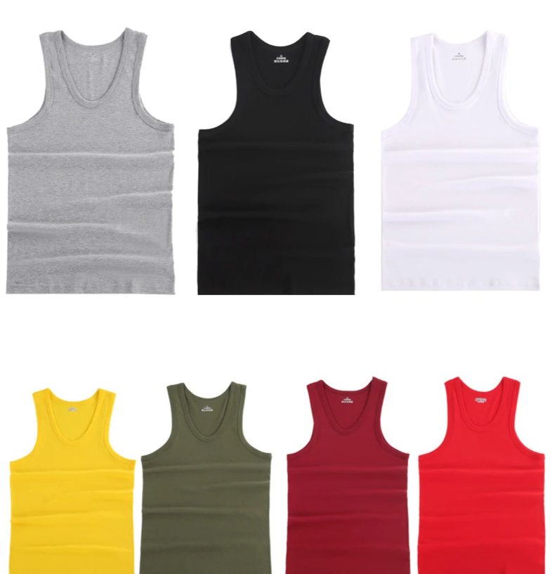 Trendy Mouwloze Onderhemden – 3-Pack Sportshirts