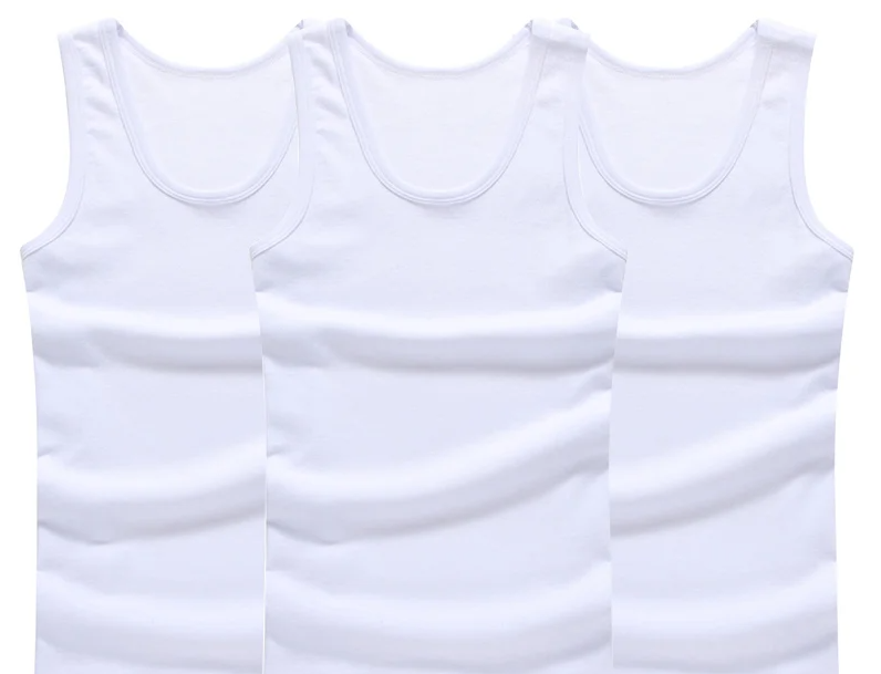 Trendy Mouwloze Onderhemden – 3-Pack Sportshirts