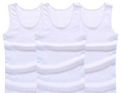 Trendy Mouwloze Onderhemden – 3-Pack Sportshirts