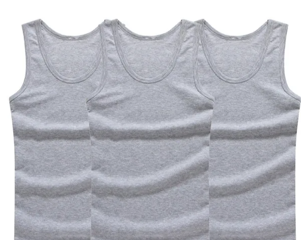 Trendy Mouwloze Onderhemden – 3-Pack Sportshirts