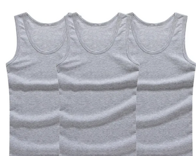 Trendy Mouwloze Onderhemden – 3-Pack Sportshirts