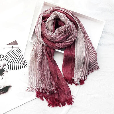 Stijlvolle wintersjaal kleur rood