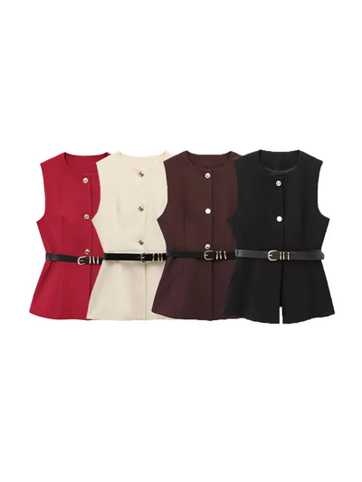 Elegante Mouwloze Bodywarmer – Modern & Stijlvol