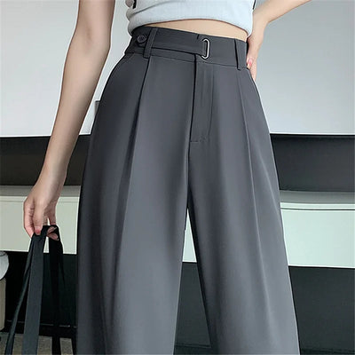 Hoge Taille Wijde Broek – Elegant & Modern