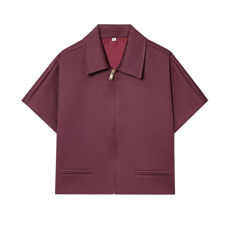 Chique Kort Jasje – Ritsdetail & Trendy Pasvorm