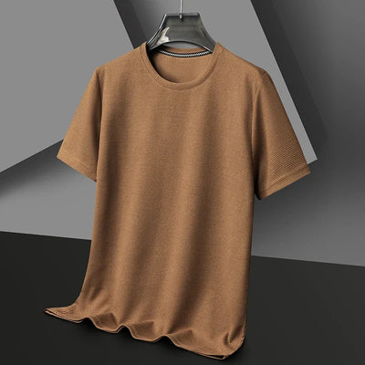 Stijlvol T-Shirt met Ronde Hals – Zomerse Comfort Pasvorm