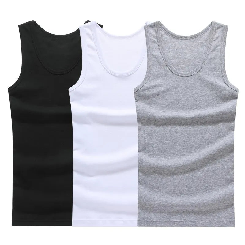 Trendy Mouwloze Onderhemden – 3-Pack Sportshirts