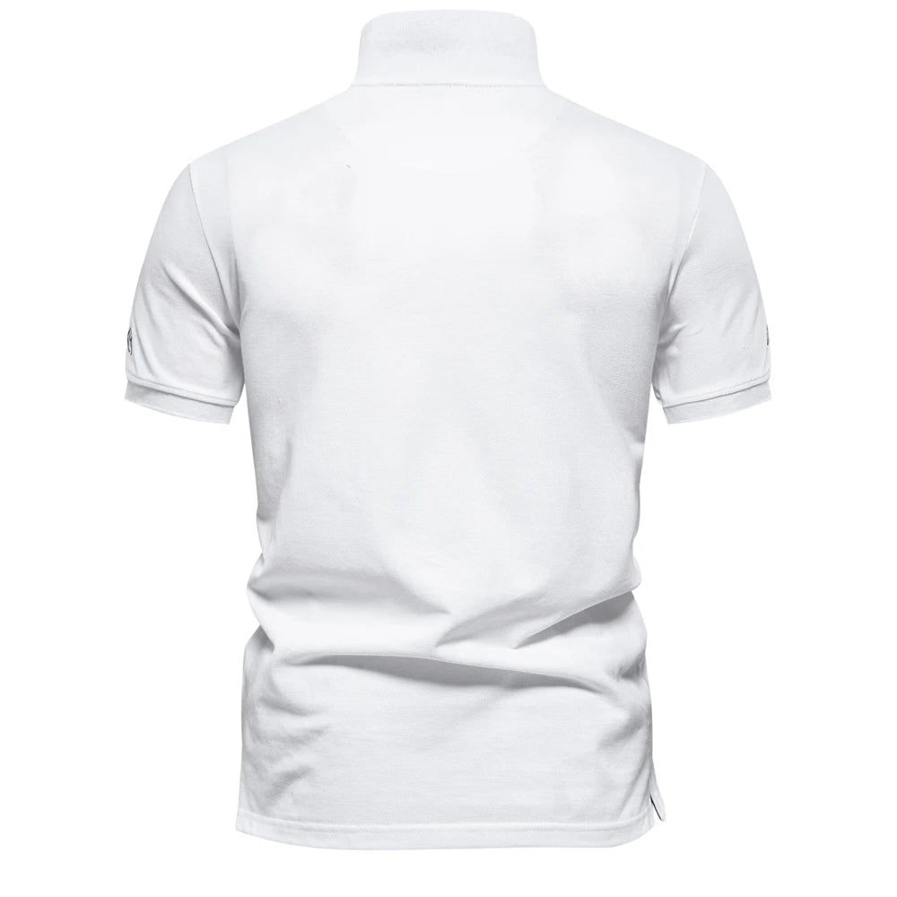 Modern Fit Polo – Korte Mouw met Kenmerkende Stijl