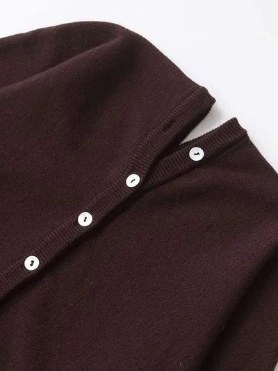 Strakke Gebreide V-Hals Cardigan – Minimalistisch Design, Tijdloze Uitstraling