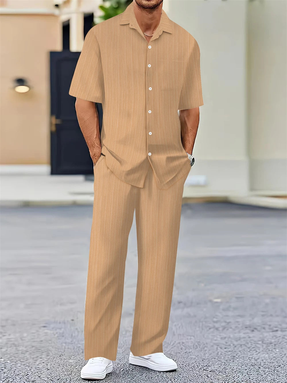 Stedelijke Klassieker – Overhemd & Broek in Tijdloze Stijl