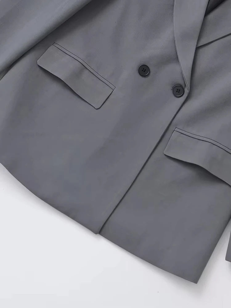 Getailleerde Geplooide Blazer