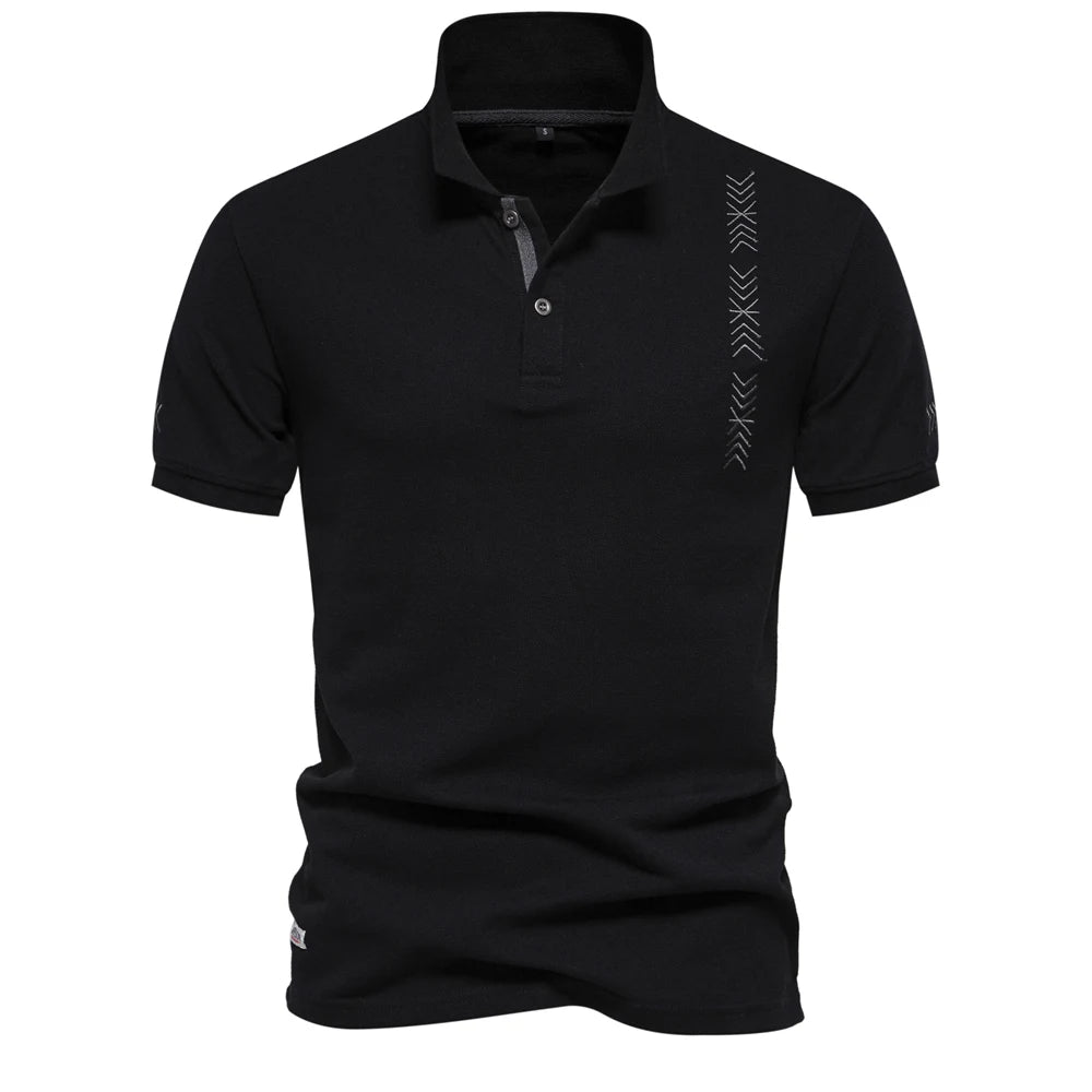 Modern Fit Polo – Korte Mouw met Kenmerkende Stijl
