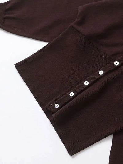 Strakke Gebreide V-Hals Cardigan – Minimalistisch Design, Tijdloze Uitstraling