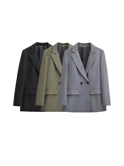 Getailleerde Geplooide Blazer
