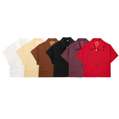 Chique Kort Jasje – Ritsdetail & Trendy Pasvorm