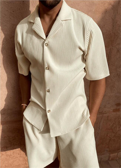 Heren Corduroy Zomerset – Shirt & Korte Broek
