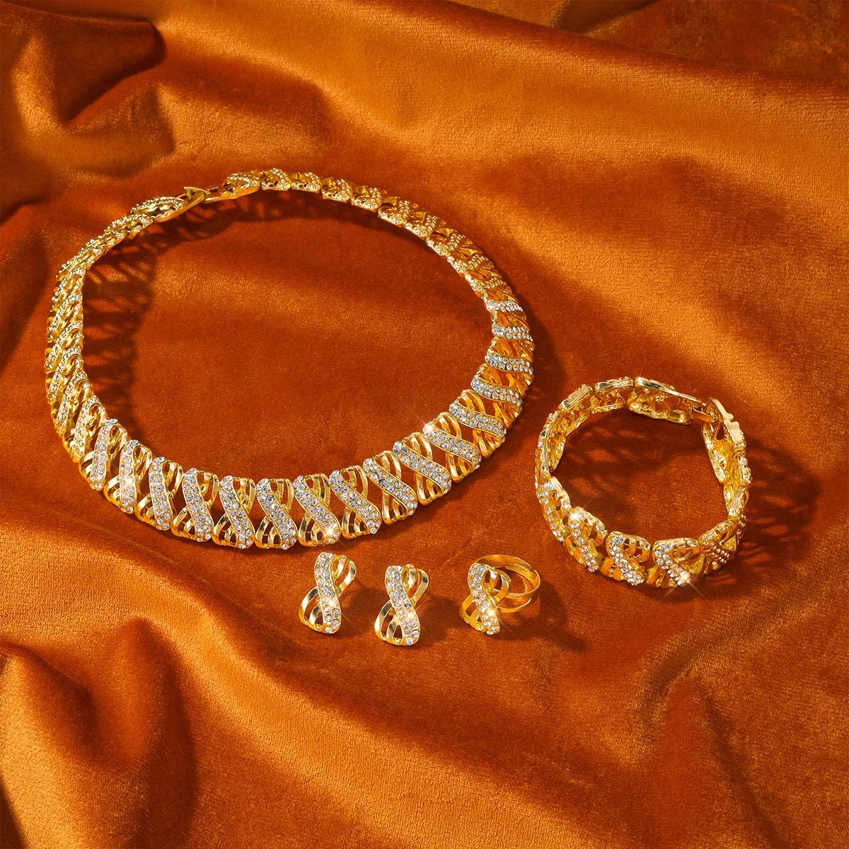 Gouden Geplateerd Sieradenset