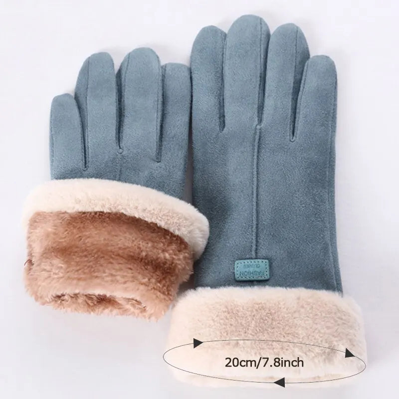Knusse Winterhandschoenen kleur Blauw