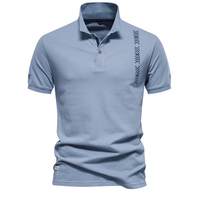 Modern Fit Polo – Korte Mouw met Kenmerkende Stijl