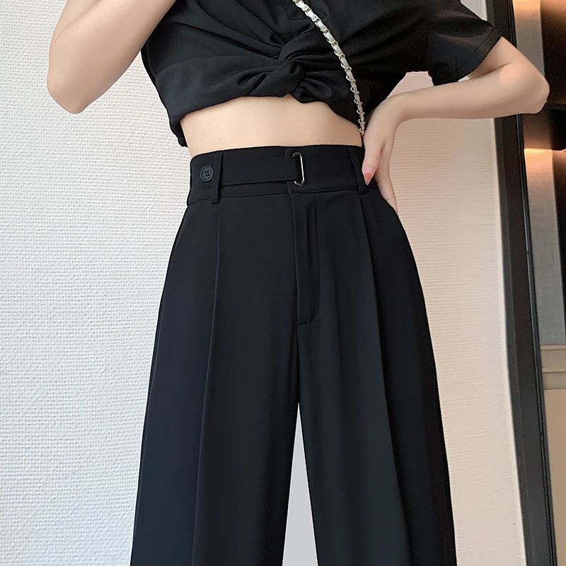 Hoge Taille Wijde Broek – Elegant & Modern