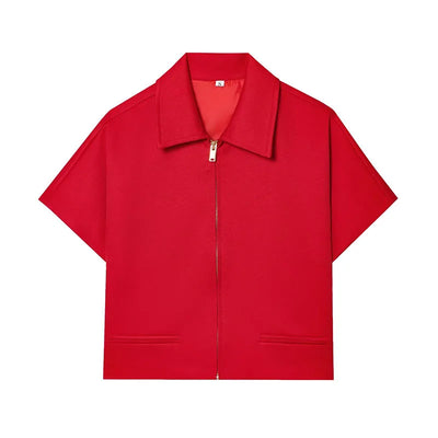 Chique Kort Jasje – Ritsdetail & Trendy Pasvorm