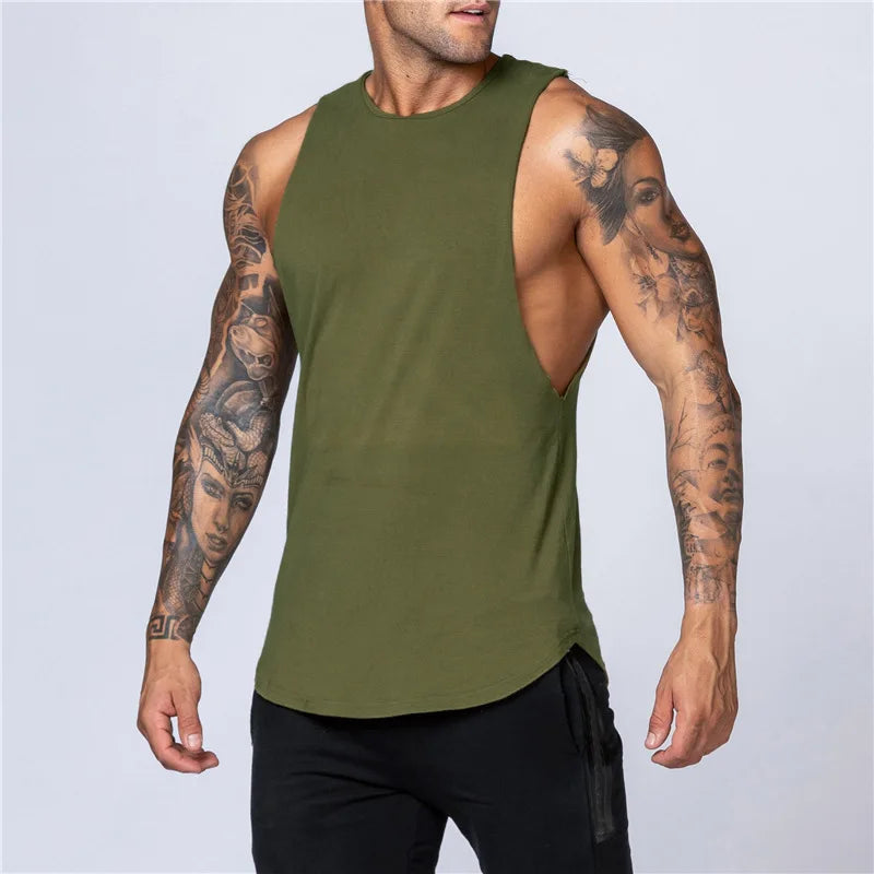 Trendy Spiertank voor Heren – Zomerse Gymlook
