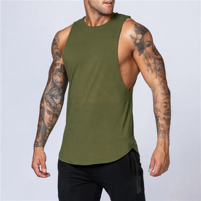 Trendy Spiertank voor Heren – Zomerse Gymlook