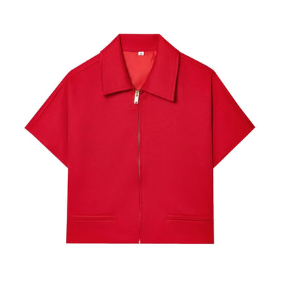 Chique Kort Jasje – Ritsdetail & Trendy Pasvorm
