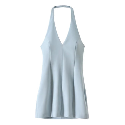 Moderne Muze Halterjurk – Elegante Zomer-Midi