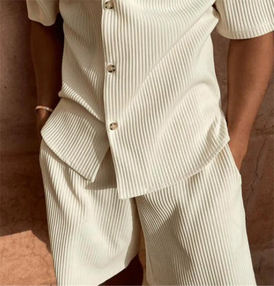 Heren Corduroy Zomerset – Shirt & Korte Broek