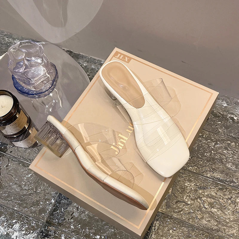 Elegante Open Teen Pumps – Transparante Hakken & Stijlvolle Pasvorm