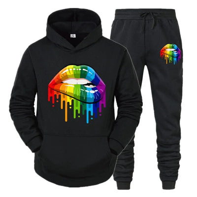 2-Delige Jogger Set zwart