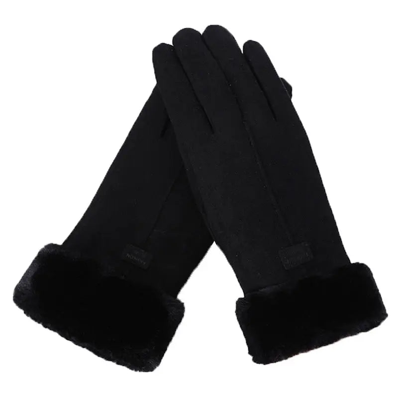 Knusse Winterhandschoenen kleur Zwart