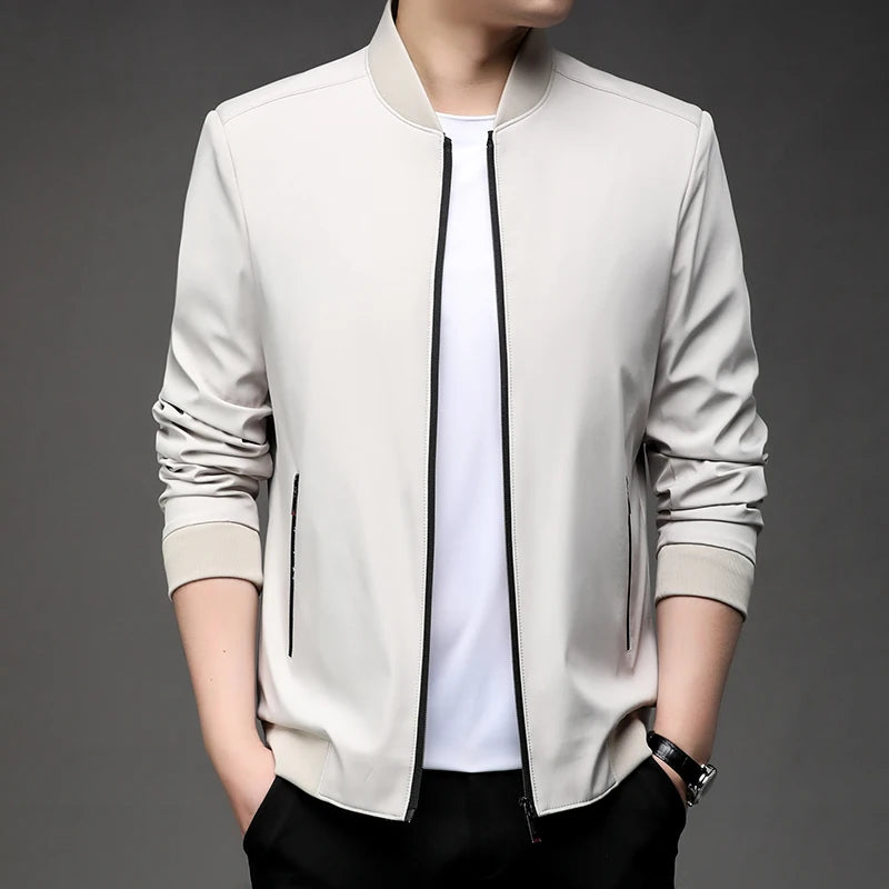 Heren Casual Jas – Moderne Voorjaarsstijl