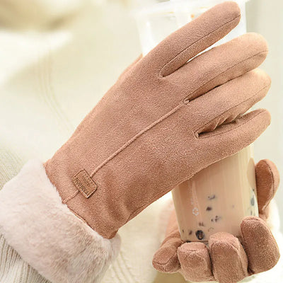 Knusse Winterhandschoenen kleur Bruin