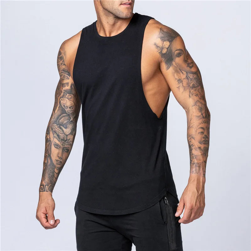 Trendy Spiertank voor Heren – Zomerse Gymlook