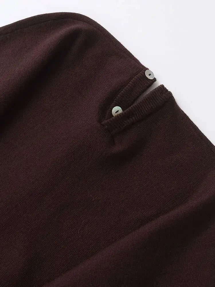 Strakke Gebreide V-Hals Cardigan – Minimalistisch Design, Tijdloze Uitstraling