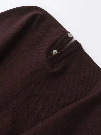 Strakke Gebreide V-Hals Cardigan – Minimalistisch Design, Tijdloze Uitstraling
