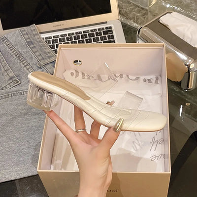 Elegante Open Teen Pumps – Transparante Hakken & Stijlvolle Pasvorm