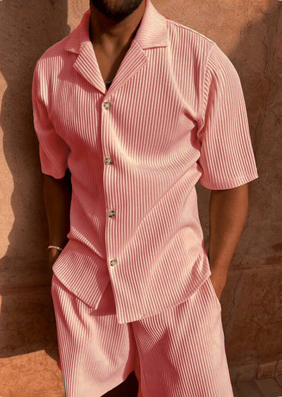 Heren Corduroy Zomerset – Shirt & Korte Broek