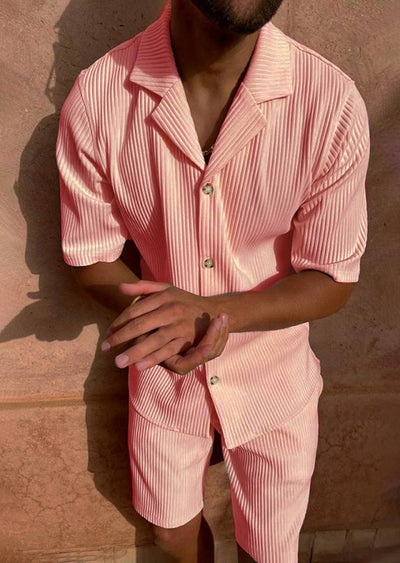 Heren Corduroy Zomerset – Shirt & Korte Broek