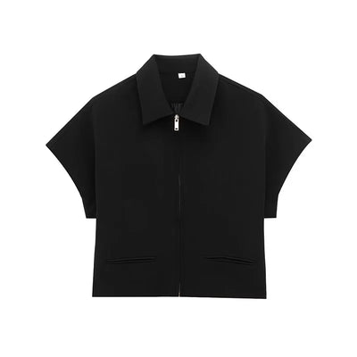 Chique Kort Jasje – Ritsdetail & Trendy Pasvorm