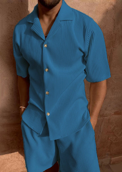 Heren Corduroy Zomerset – Shirt & Korte Broek
