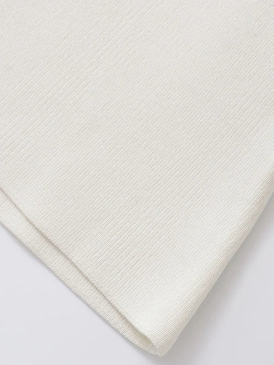 Alledaagse Elegant – Effen Gebreid Shirt met Trendy V-Hals