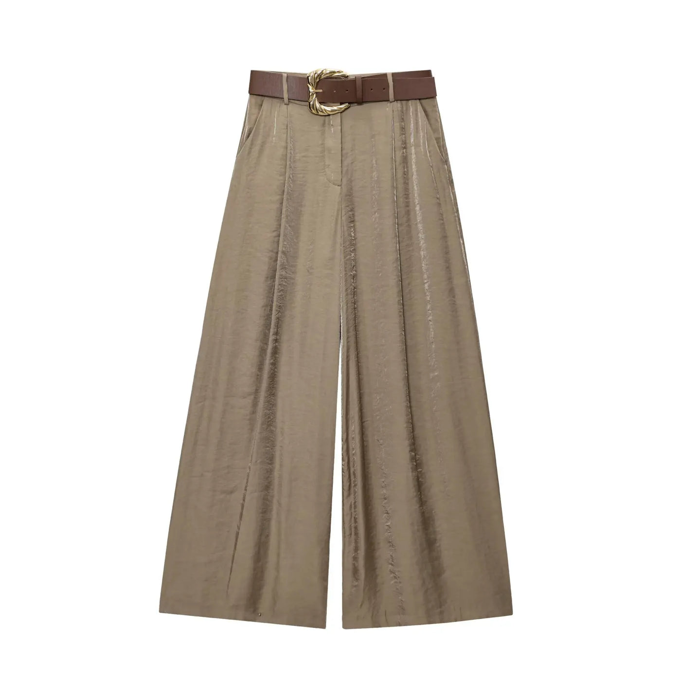 Effen Wide-Leg Broek – Trendy & Verfijnd
