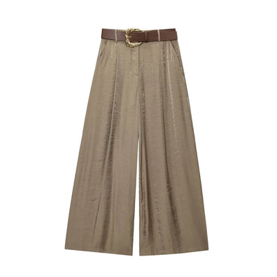 Effen Wide-Leg Broek – Trendy & Verfijnd