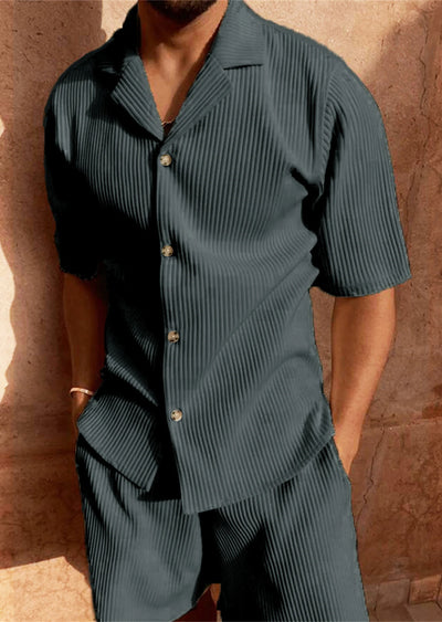 Heren Corduroy Zomerset – Shirt & Korte Broek