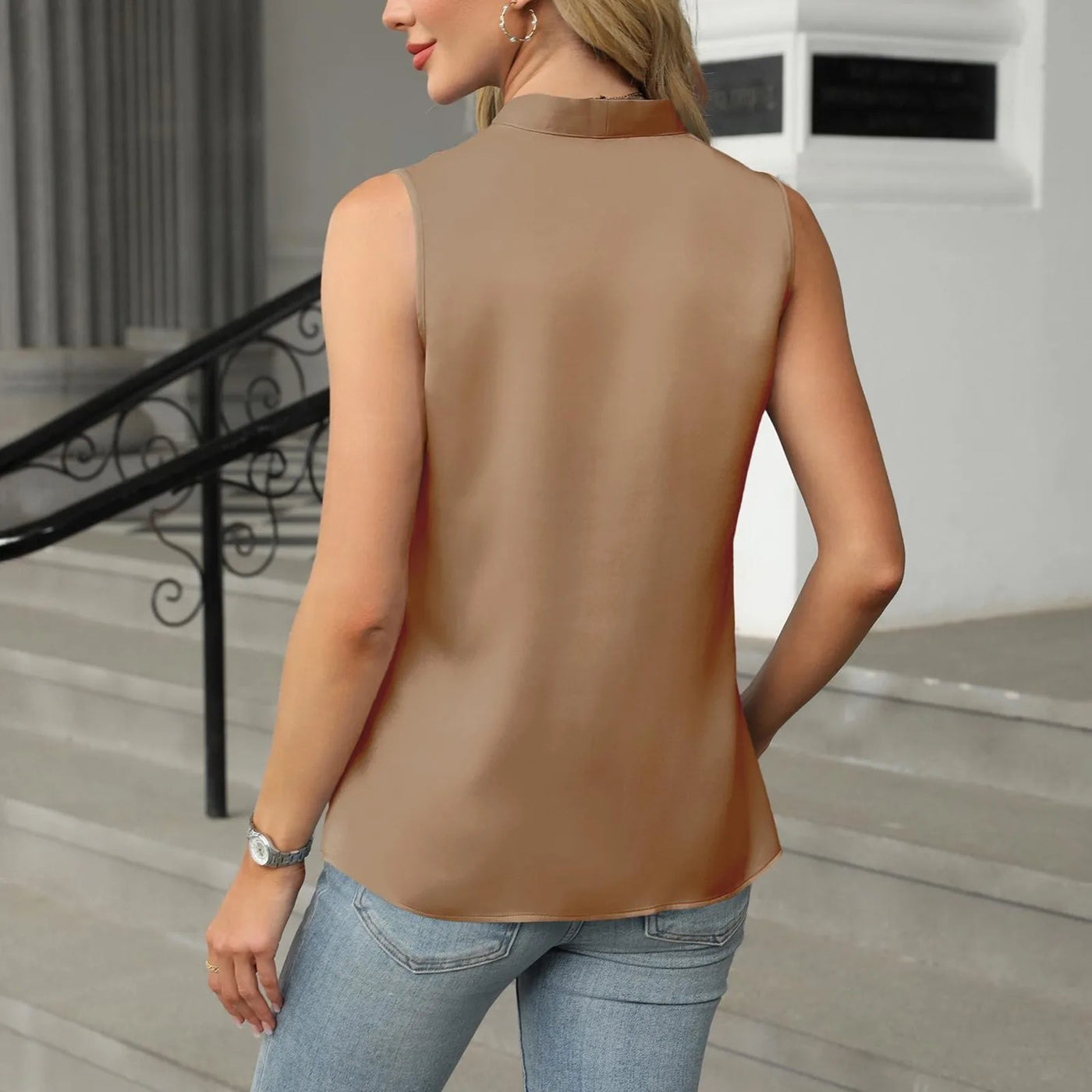 Trendy Mouwloos Topje – Casual & Verfijnd