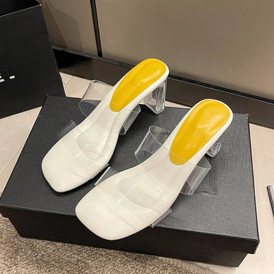 Elegante Open Teen Pumps – Transparante Hakken & Stijlvolle Pasvorm