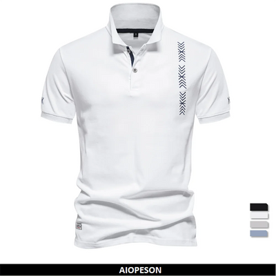 Modern Fit Polo – Korte Mouw met Kenmerkende Stijl